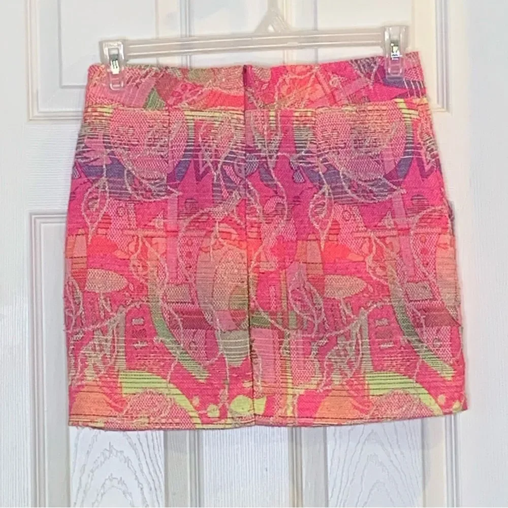 Aqua Neon Print Skirt Size XS